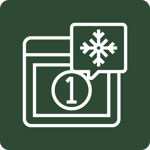Snow alert notification icon