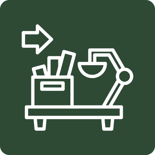 Office supplies and lamp with right arrow