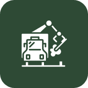 Garbage truck with mechanical arm