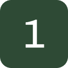 White number one on green rounded square