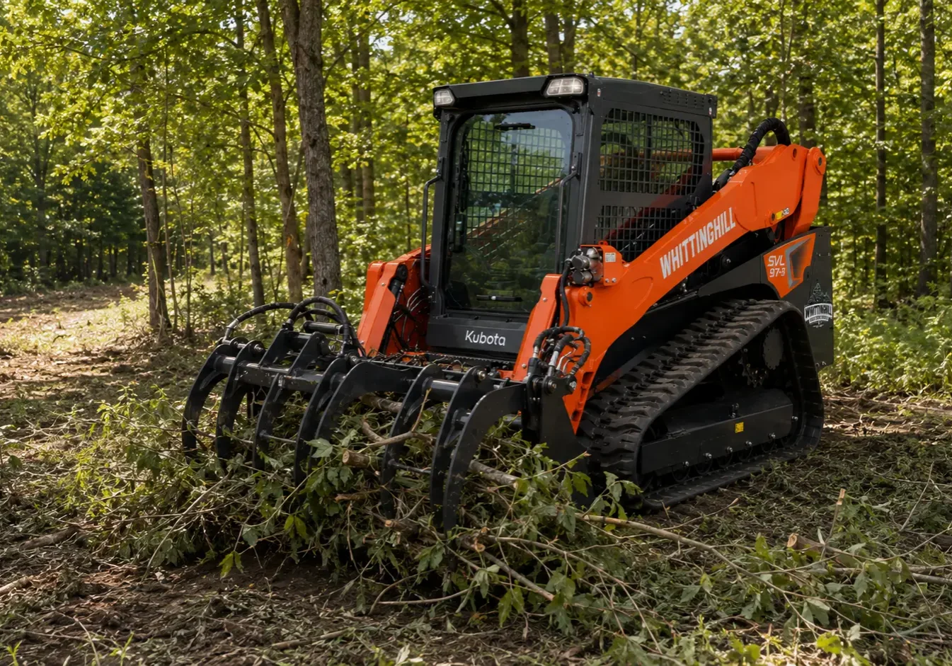 Forestry grapple attachment